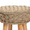 Bali & Pari Denver Modern Bohemian Natural Seagrass and Acacia Wood Stool 243-13534-ZORO - alternate 5
